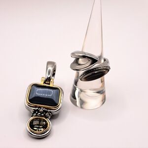 Moonstone Ring and Pendant Pair